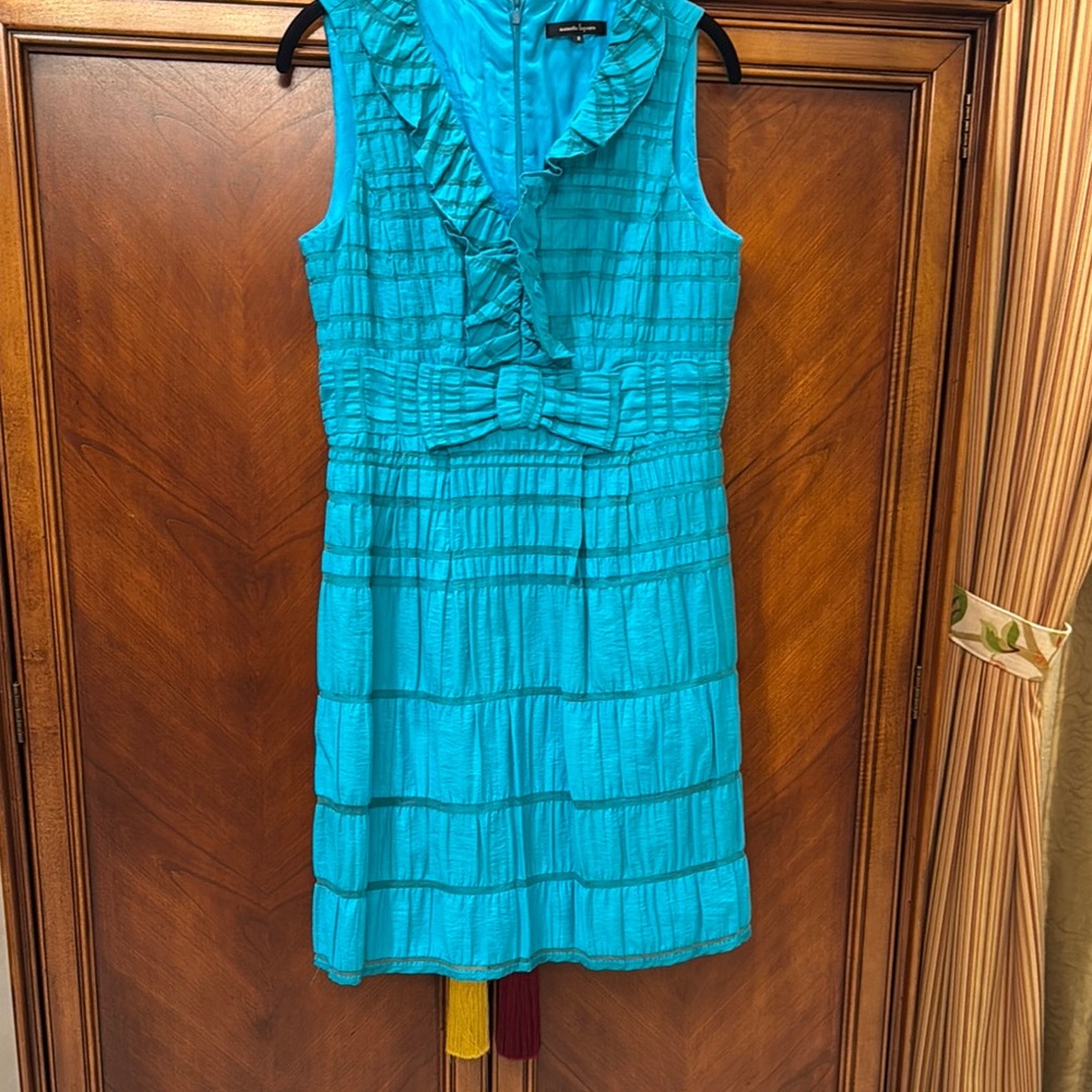 sleeveless aqua blue/green Nanette Lenore dress size 8